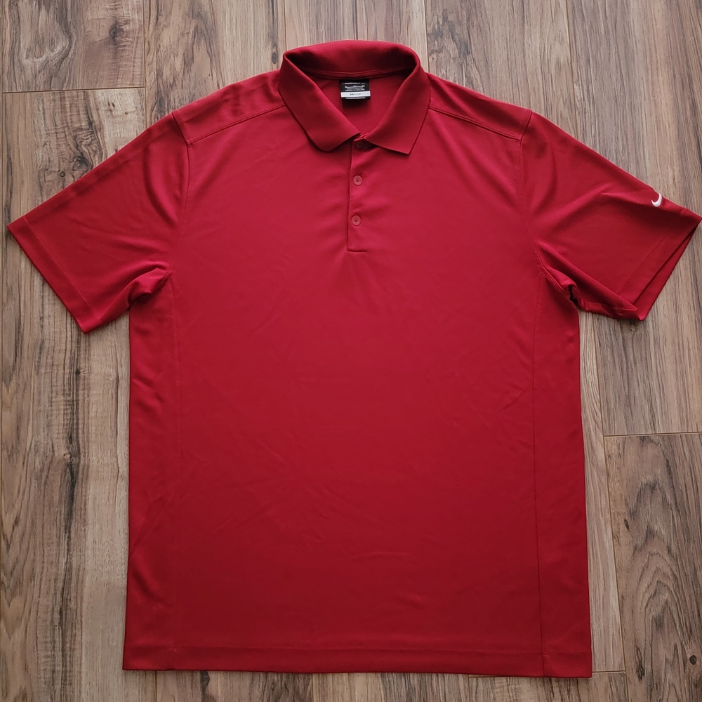 Nike Men's Red Polo Shirt Size XL